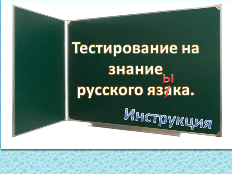 Инструкция для родителей (тестирования на знание русского языка).